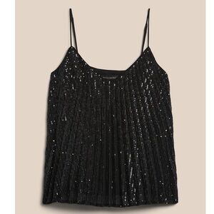 Banana Republic Sequin Pleated Camisole